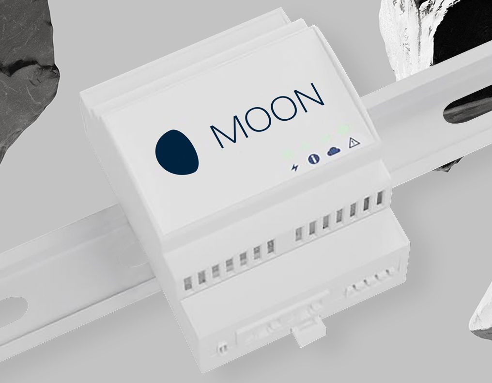 MOON DIN‑Rail Controller – modularni upravljalni modul za energetske sisteme.
