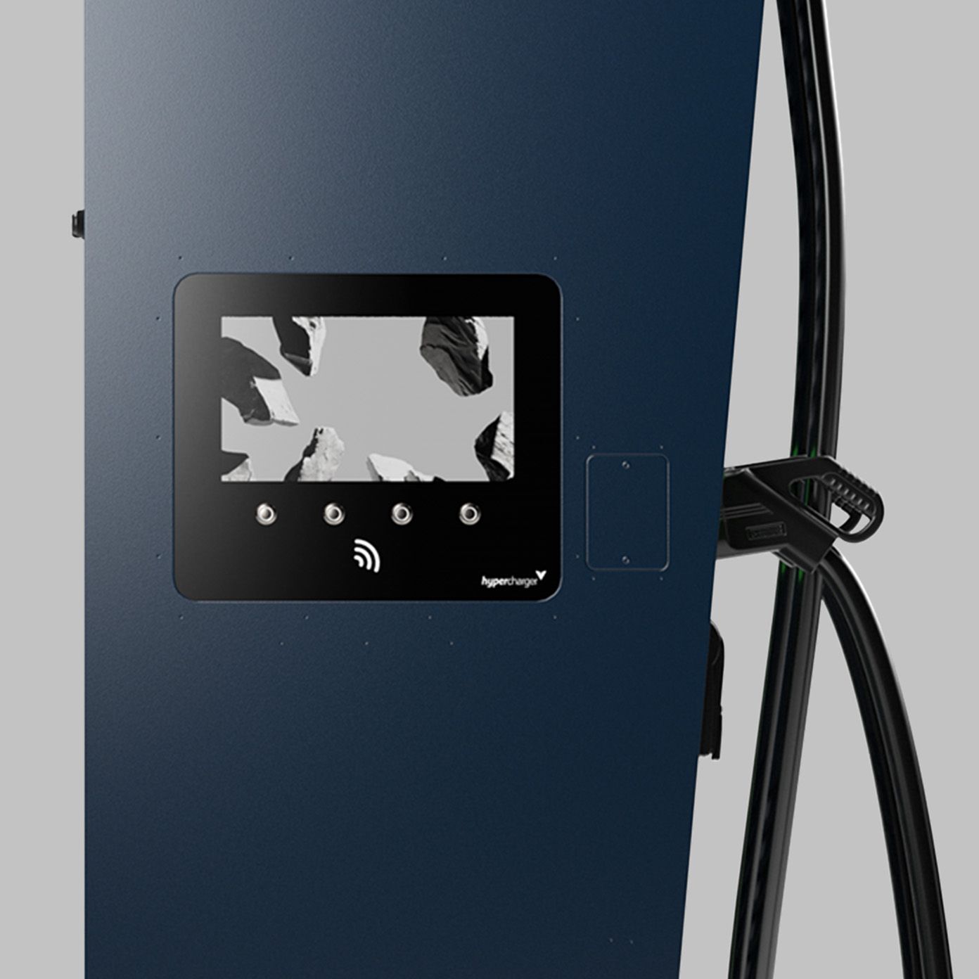 Prikaz zaslona MOON POWER Charger HYC 200–400 DC hitre polnilne postaje.