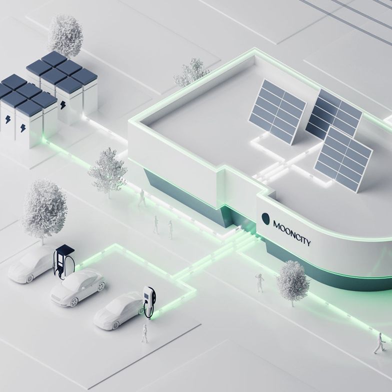 Grafična vizualizacija sistema za upravljanje energije.