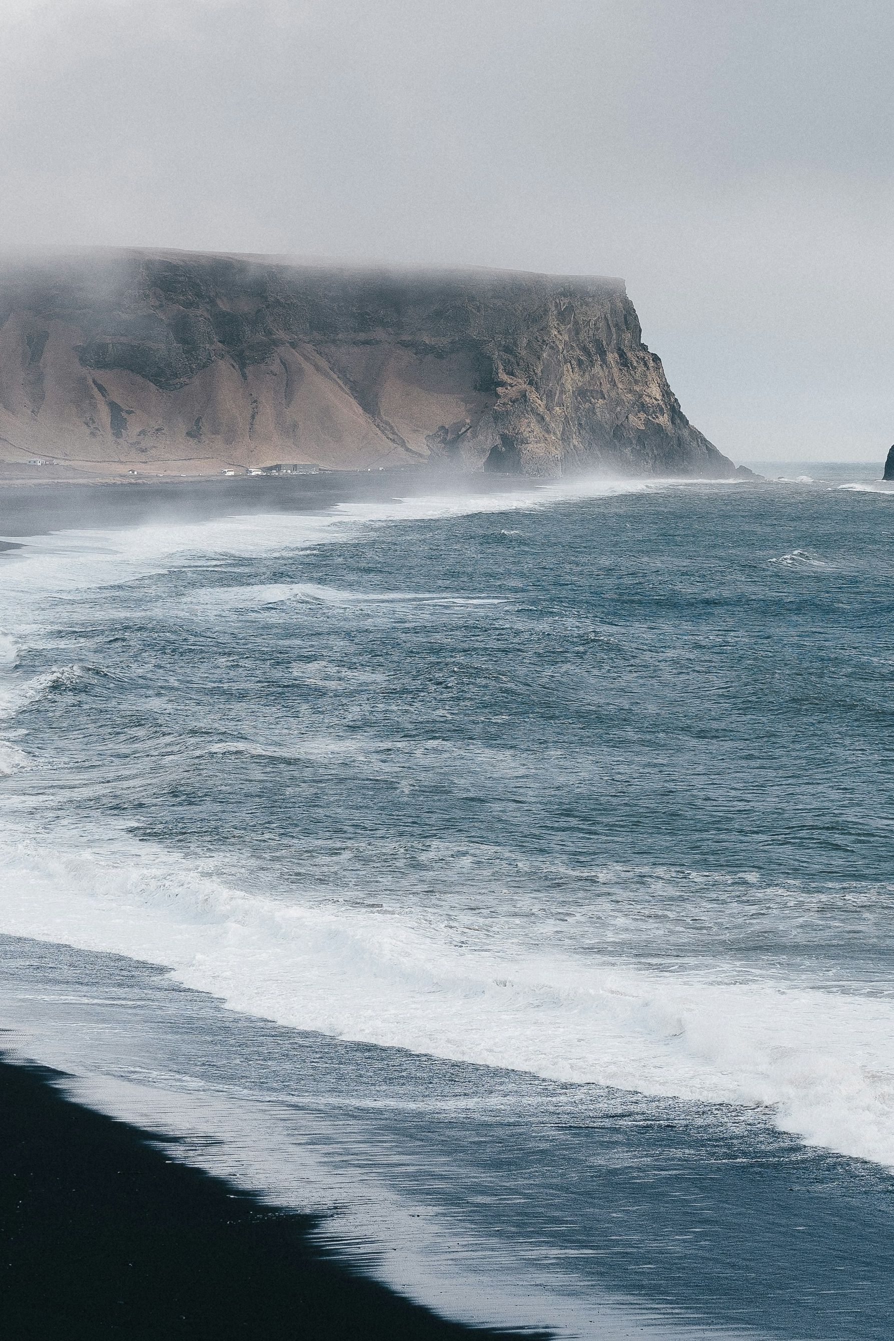 Plaža, oblačen dan